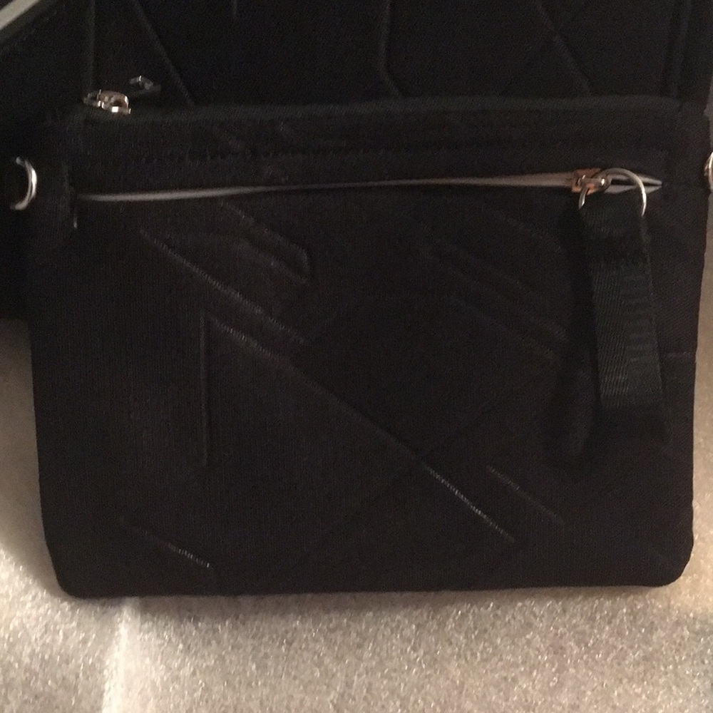 Go Dash Dot Isabelle Tote & Wristlet Black Fabric - image 4